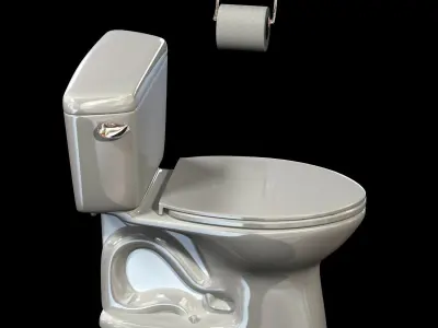 Toto eco drake close coupled toilet 3D model