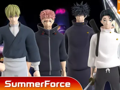 Naoya Zenin -  Jujutsu Kaisen 3D model