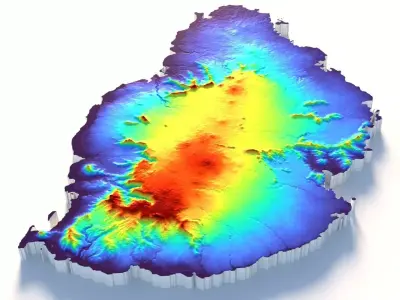 Mauritius Terrain Country 3D model