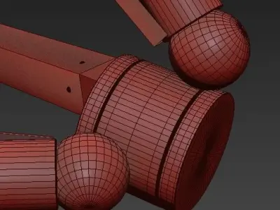 Chandelier Light Fixture Hanging 3D model