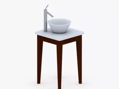 1591 - Sink Low-poly 3D model