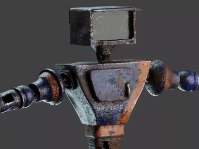 Service Small Robot  3D model