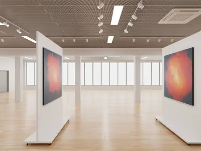 Art Museum Gallery Interior 14 Low-poly 3D model