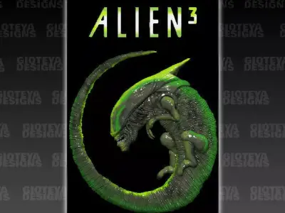 Aliens 3 Poster 3D print model