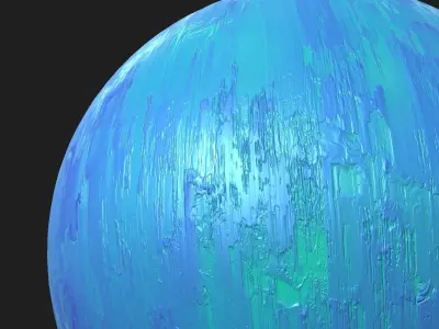 Dried Paint PBR Material 4K Texture