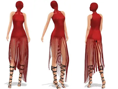 Who Am I Mistery Masked Head Dress Low-poly 3D model