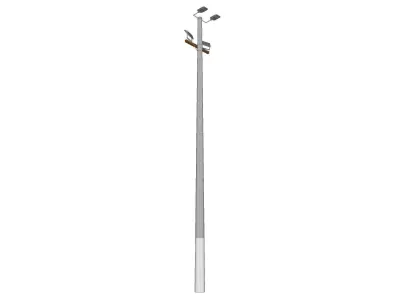 Concrete Lamp Post - Light Pole - Light Post - Street Light 20 3D model