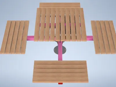 Street Furniture Group 3D model