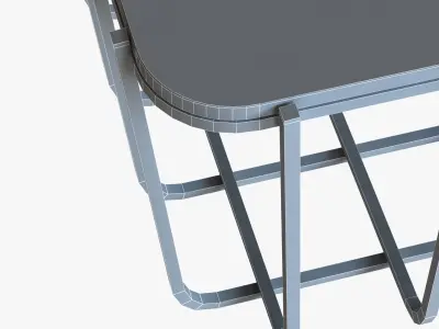 Blu Dot Scamp Large Table - Marble Top 3D model