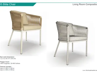 Living Room Composition 3D model