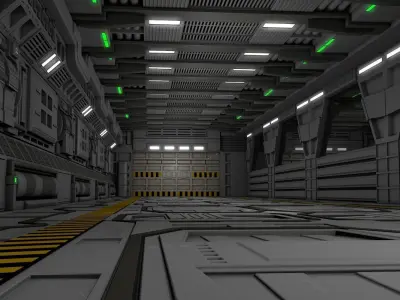 Sci Fi Interior  3D model