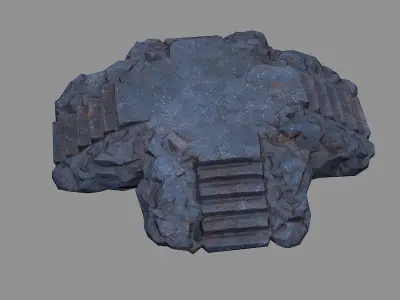 Staris Rock 07 Low-poly 3D model