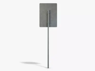 No Parking Sign Low-poly 3D model