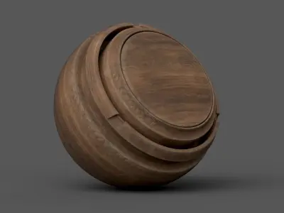 Substance Painter Wood 1 Smart Material Texture