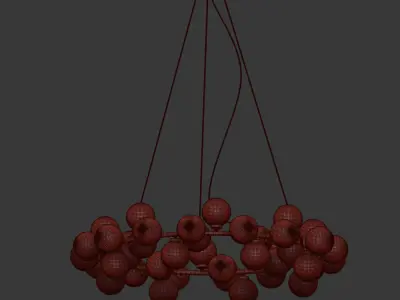 Chandelier Inflora 45 plafonds  3D model
