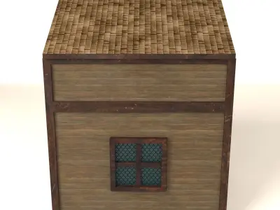 Western House 001 Low-poly 3D model