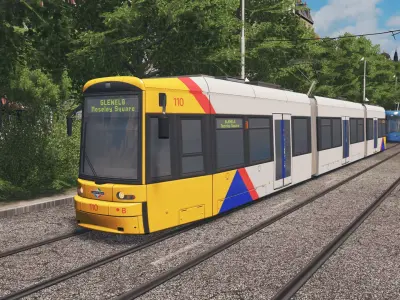 Flexity Classic 100 Series Tram Low-poly 3D model