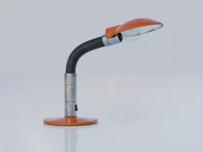 DESK LAMP FROM 1970s IN 7 COLORS Low-poly 3D model