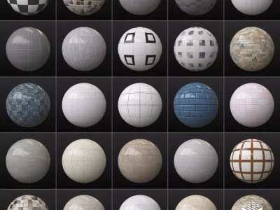 25 PBR Tile Textures 01 Texture