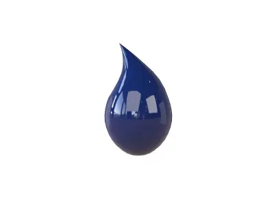 Water Drops v4 005 Low-poly 3D model