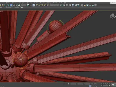 HANLEY LARGE CHANDELIER Low-poly 3D model