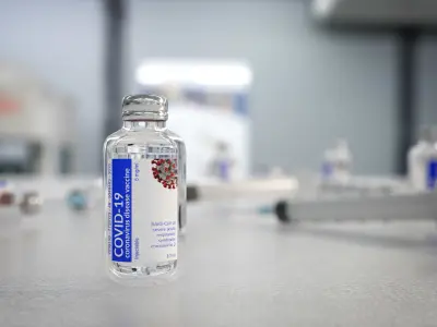 COVID-19 Corona virus vaccine  3D model