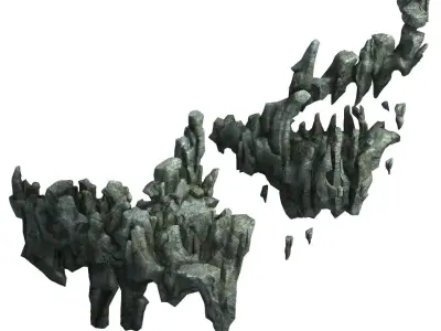 Magic Palace - mountain gravel 11 3D model