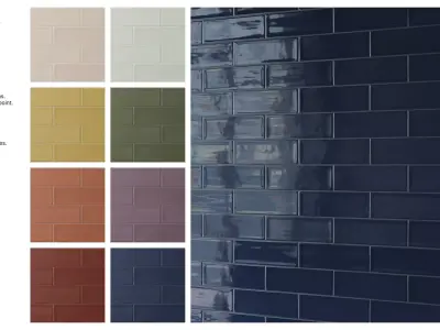 Subway Tile in Running Bond Layout Texture
