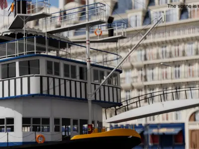  Paddle Wheeled Steamboat 