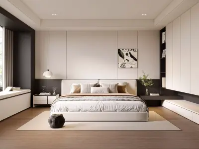 Master bedroom 3D model 3D model