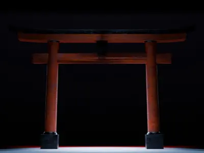 Torii Gate - GameReady Low-poly 3D model