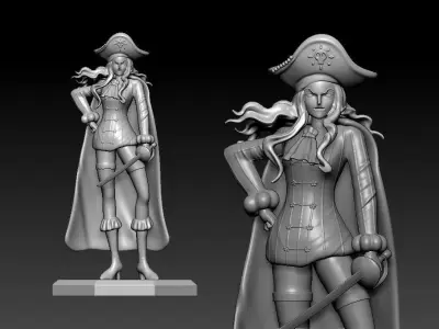 Whitey Bay - Whitebeard Pirates - One piece 3D print model