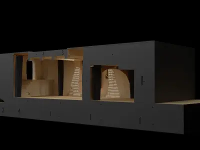 Jabbas Throne Room - Set 5 - Trophy Room 1-12 scale Blackseries 3D print model