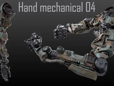 Hand mechanical 04 3D model