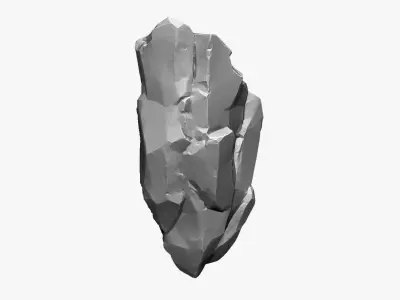 3D Suspended Mountain Zbrush sculpt 3D model