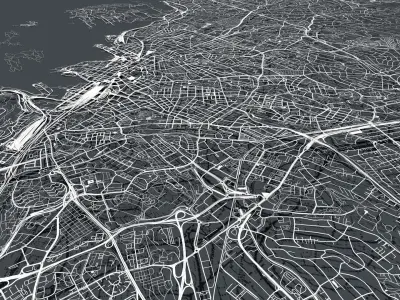 Cityscape  Oslo Norway 3D model