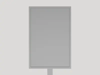 Basic Display Stand - Geometry Only No Textures No Materials 3D model