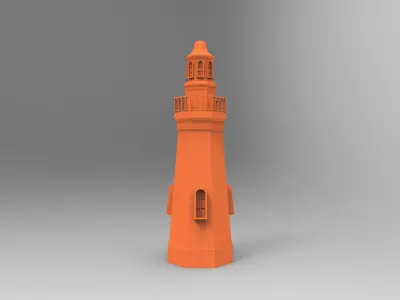 MARINE LIGHTHOUSE 3D print model