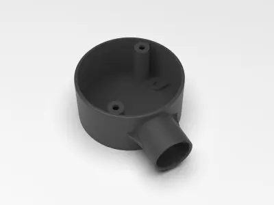 20mm-1-way-Junction-Box plastic pipe 3D print model