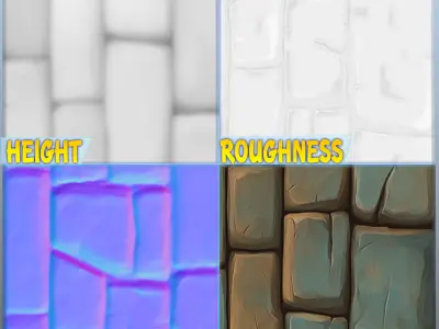  Stylized Stone Floor Seamless Texture Texture