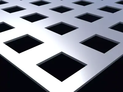 Perforated panel with 30 percent opening 25O116 3D model