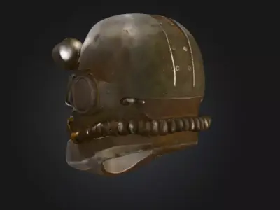 Power Armor Sentinel Low-poly 3D model