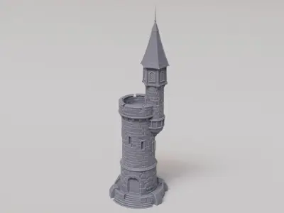 Medieval tower for 3d prining  3D print model