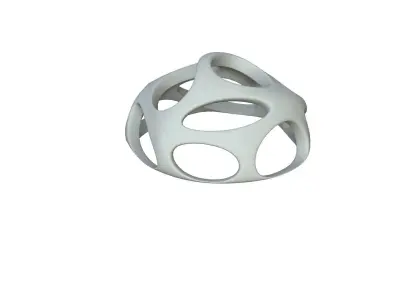 SciFi Cube Object No 49915 Low Poly Shape Low-poly 3D model