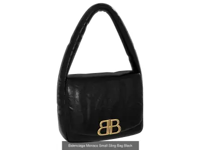 Balenciaga Monaco Small Sling Bag 3D Model Pack