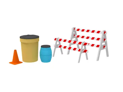 Road Construction Set 3D print model