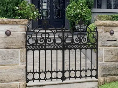 Forged wicket 2 Low-poly 3D model