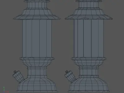 Kerosene Oil Lamp Free low-poly 3D model