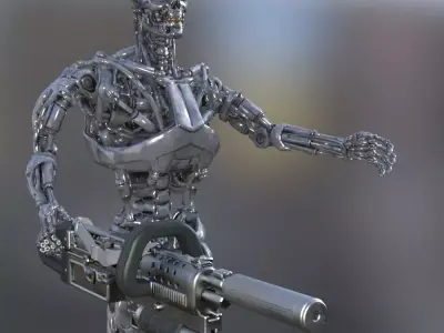 Terminator T800 STL 3D print model