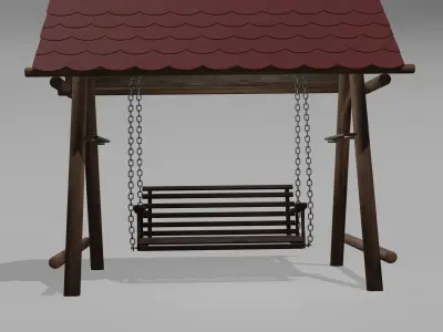 Modern Swing Low-poly 3D model